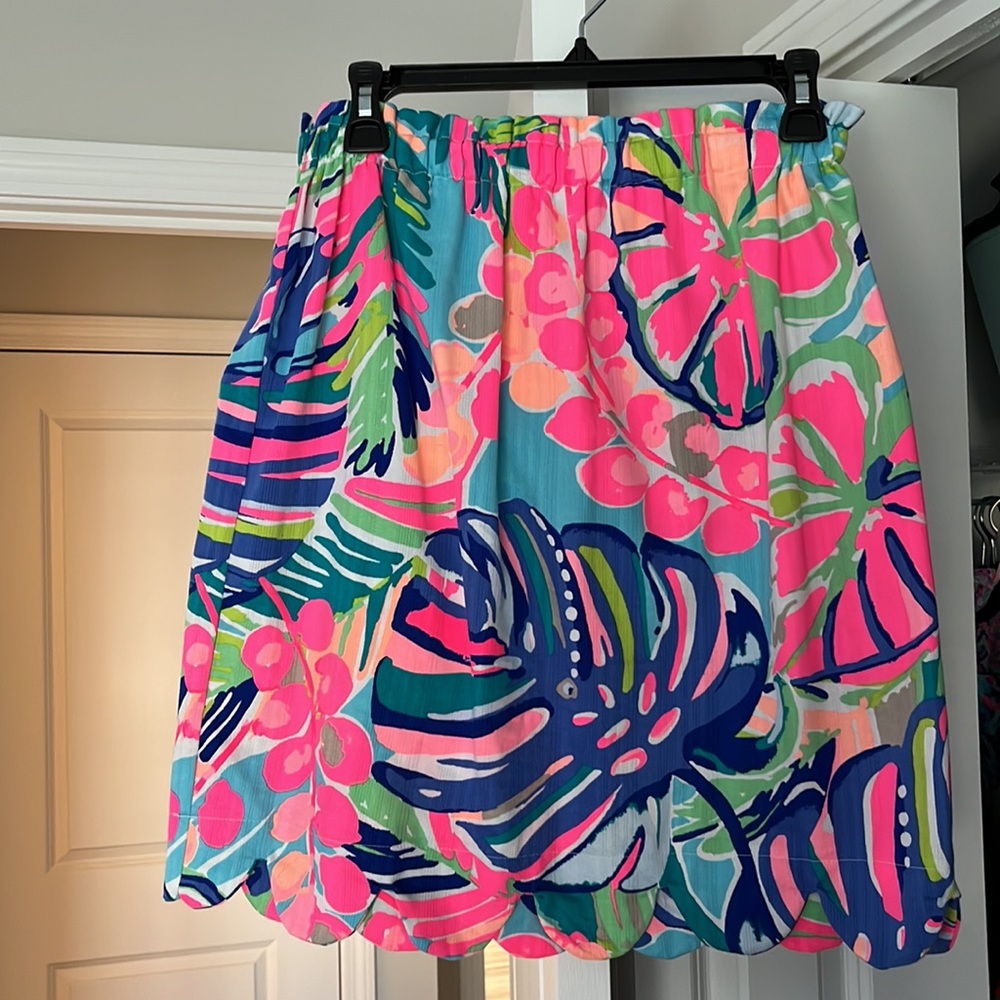Lilly Pulitzer Fabric Scalloped Skirt